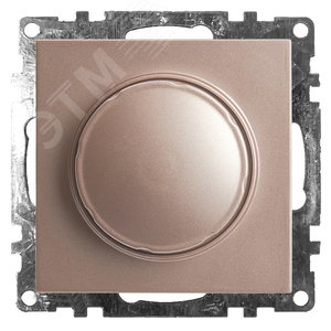 Изображение товара Выключатель диммирующий TRIAC (механизм) 250В, 500W, серия Катрин, шампань (шт)