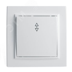 Изображение товара Переключатель одноклавишный, Эрна, белый, Stekker (шт)