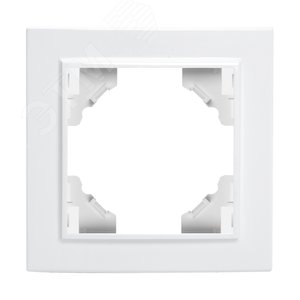 Рамка одноместная, серия Эрна, белый Stekker PFR00-9001-01 39623 STEKKER