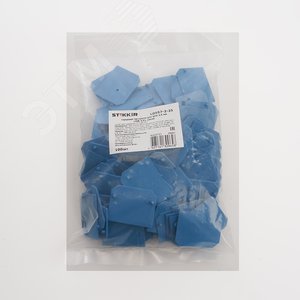 Торцевая заглушка для ЗНИ 2,5 мм (JXB 2,5), синий LD557-2-25