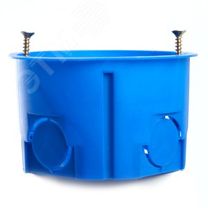 Подрозетник для сплошных стен, синий (без инд стикера), EBX20-01-2 EBX20-01-2 39854 STEKKER - 2