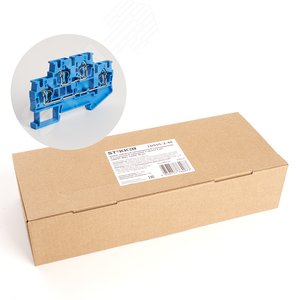 Изображение товара Зажим пружинный, 4-проводной проходной 2 уровня ЗНИ - 4.0, JXB ST 4, синий LD555-2-40 (шт)