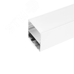 Профиль накладной алюминиевый 2м матовый экран 2 заглушки 4 крепежа для светодиодных лент Feron