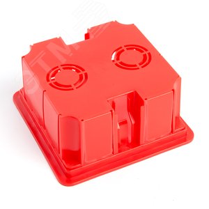 EBX30-01-1-20-92 Коробка монтажная для сплошных стен, с крышкой, 92*92*45мм, IP20, красный (GE41001) EBX30-01-1-20-92 49004 STEKKER - 6