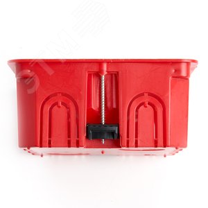 EBX30-02-1-20-120 Коробка монтажная для полых стен, с пластиковыми зажимами, с крышкой, 120*92*45мм, IP20, красный (GE41028) EBX30-02-1-20-120 49008 STEKKER - 5