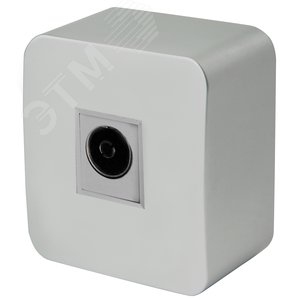 Изображение товара Розетка телевизионная 75 Ом 5-862МГц серия София серебро STEKKER (шт)