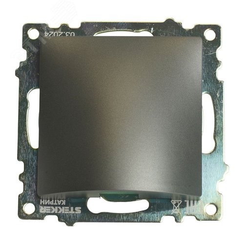 Изображение товара Вывод кабельный (механизм) серия Катрин графит STEKKER (шт)