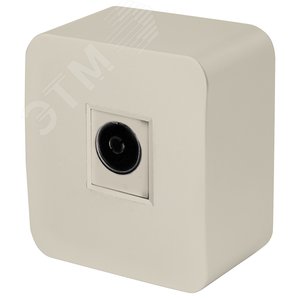 Изображение товара Розетка телевизионная 75 Ом 5-862МГц серия София слоновая кость STEKKER (шт)