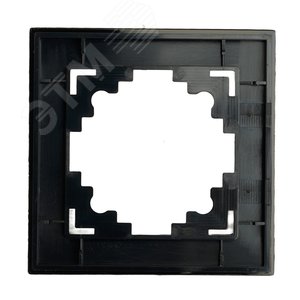 Рамка 1-местная, стекло, серия Катрин, GFR00-7001-05, черный GFR00-7001-05 49178 STEKKER - 3