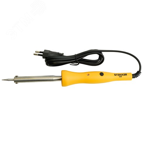 Изображение товара Паяльник 40 Вт с выключателем, нихромовый нагреватель, долговечное жало 230В (шт)