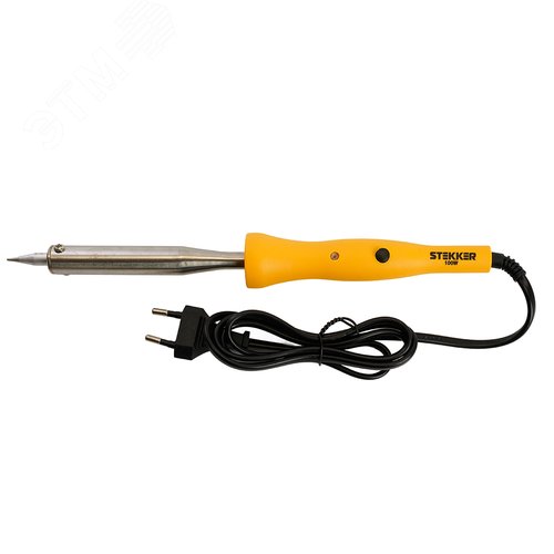 Изображение товара Паяльник 100 Вт с выключателем, нихромовый нагреватель, долговечное жало 230В (шт)