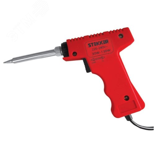Изображение товара Паяльник импульсный двухрежимный 30/130Вт с керамическим нагревателем, долговечное жало 230В (шт)