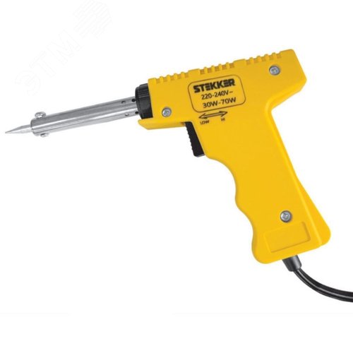 Изображение товара Паяльник импульсный двухрежимный 30/70Вт с нихромовым нагревателем, долговечное жало 230В (шт)