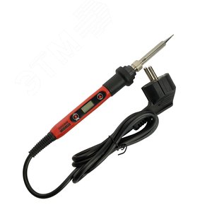 Изображение товара Паяльник с цифровым регулятором температуры 60 Вт, керамический нагреватель, долговечное жало 230В (шт)