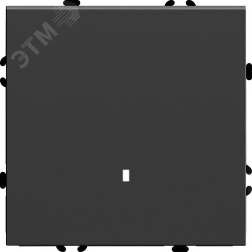 Изображение товара Выключатель 1-клавишный c индикатором (механизм), 250В, 10А, серия Эмили, черный уголь, soft touch (шт)