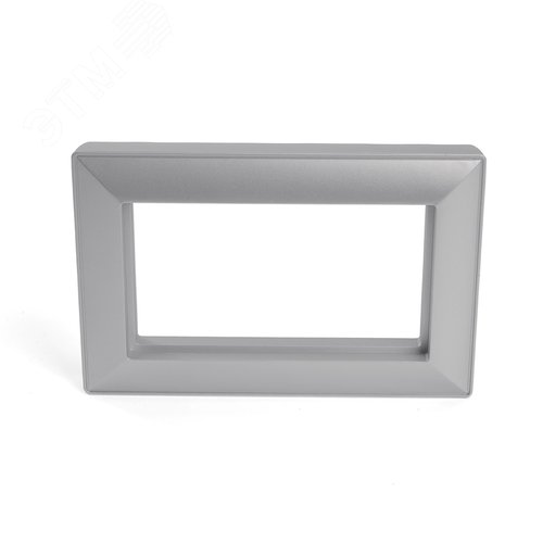 Изображение товара Рамка двухместная без перемычки серия Катрин пластик серебро STEKKER (шт)