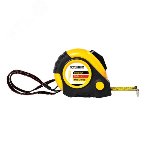 Изображение товара Рулетка 10мх25мм прорезиненное покрытие II класс точности автостоп (шт)