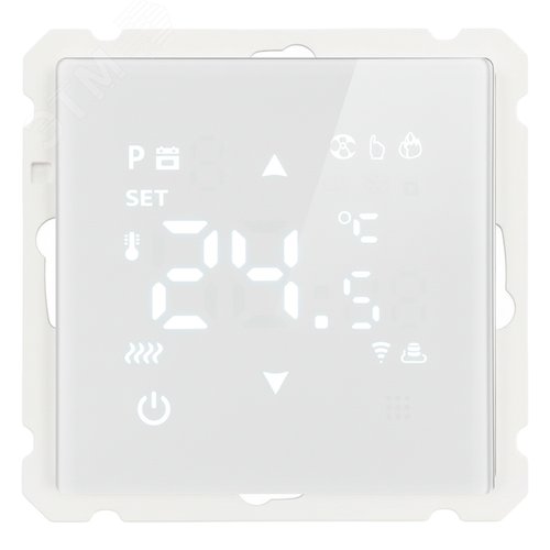 Изображение товара Терморегулятор Wi-Fi (механизм),250В,3500Вт,серия Катрин,белый STEKKER (шт)