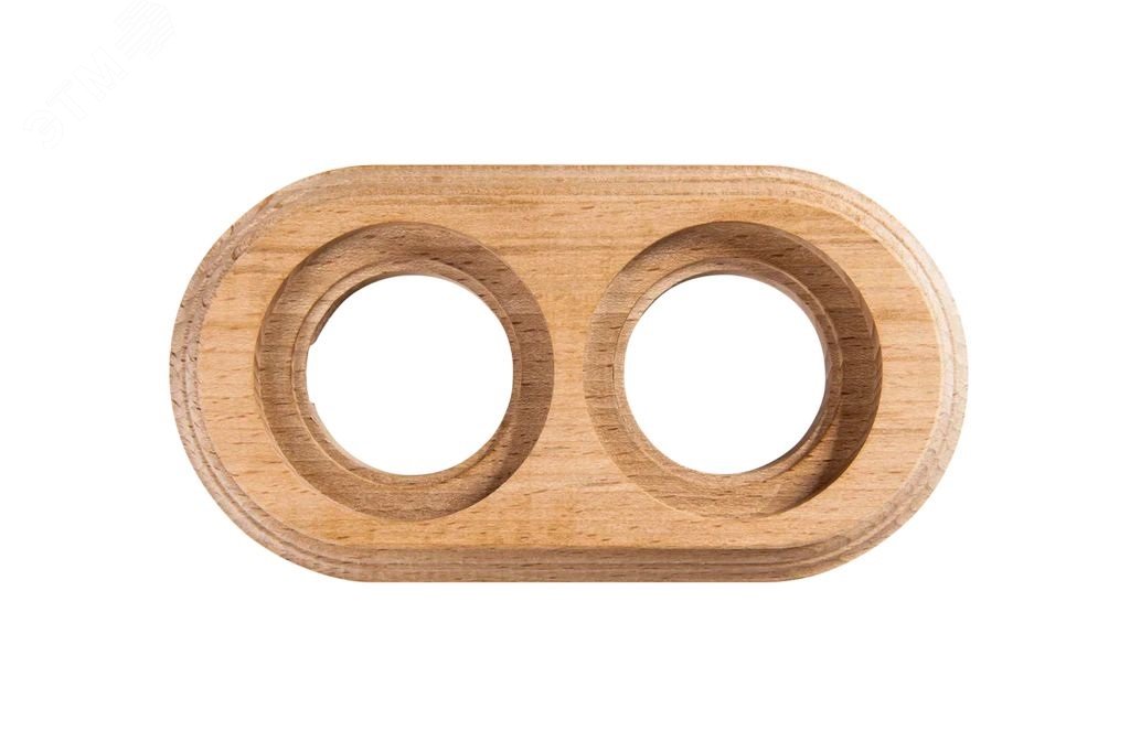 Изображение товара Рамка Лизетта 2 постовая для скрытого монтажа из дерева