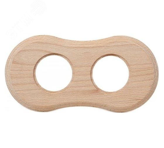 Изображение товара Рамка 2 постовая для скрытого монтажа Bironi стиль ретро дерево бук