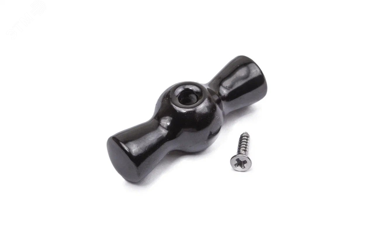 Изображение товара Ручка выключателя из керамики Bironi черный для поворотных переключателей