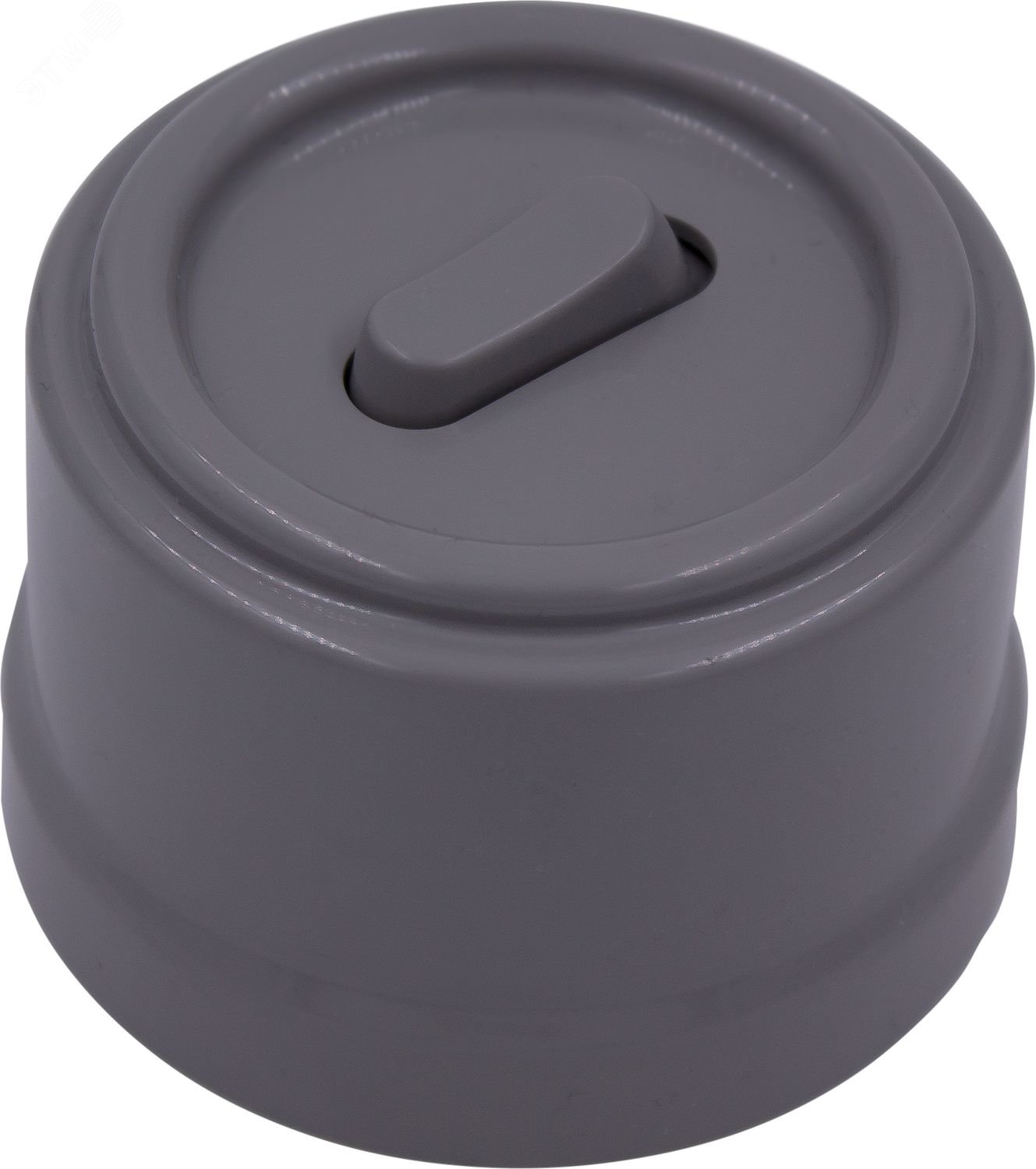 Изображение товара Выключатель Лизетта 1-кл перекрестный пластиковый Титан Bironi