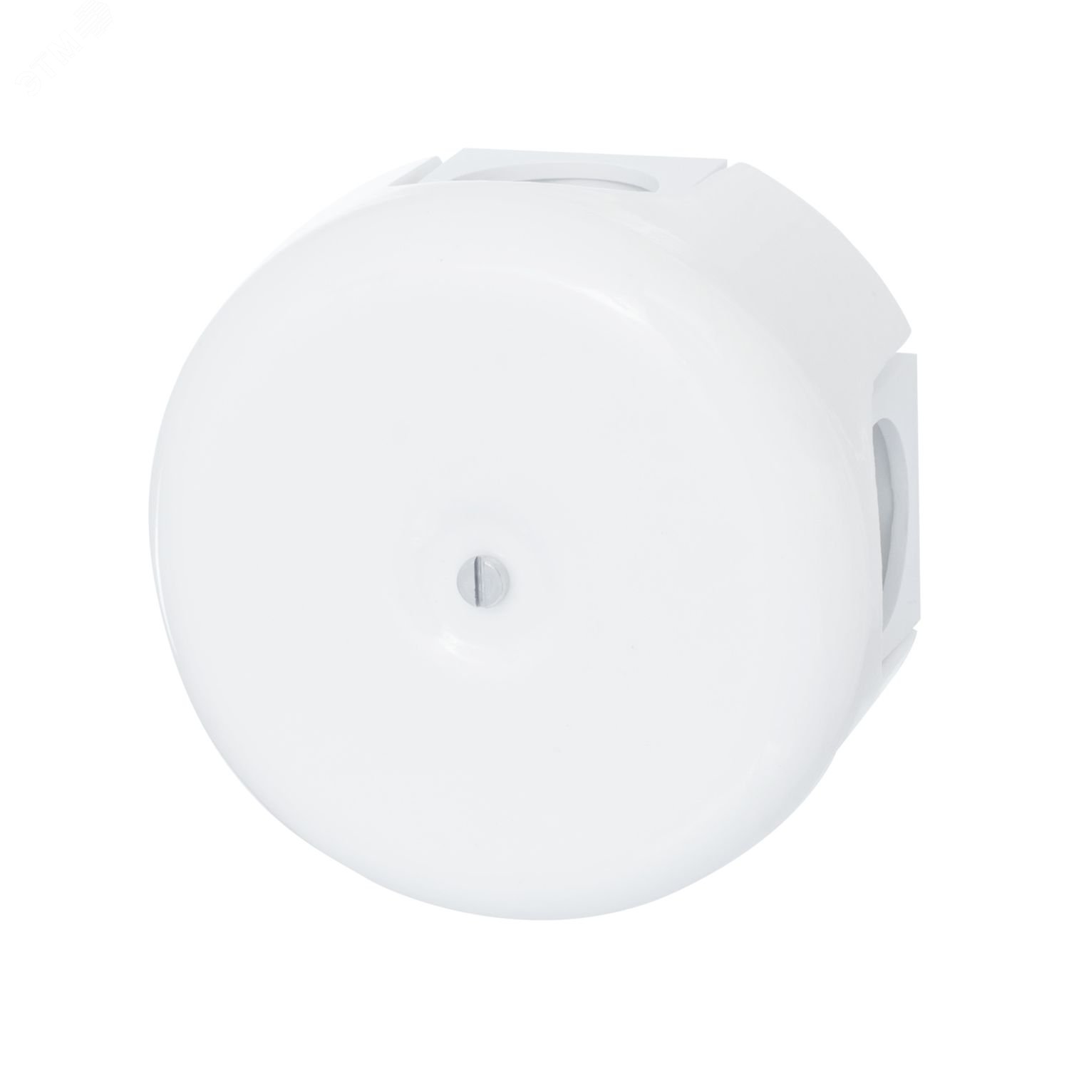 Изображение товара Коробка распределительная 78мм керамика белая с кабельными вводами Bironi