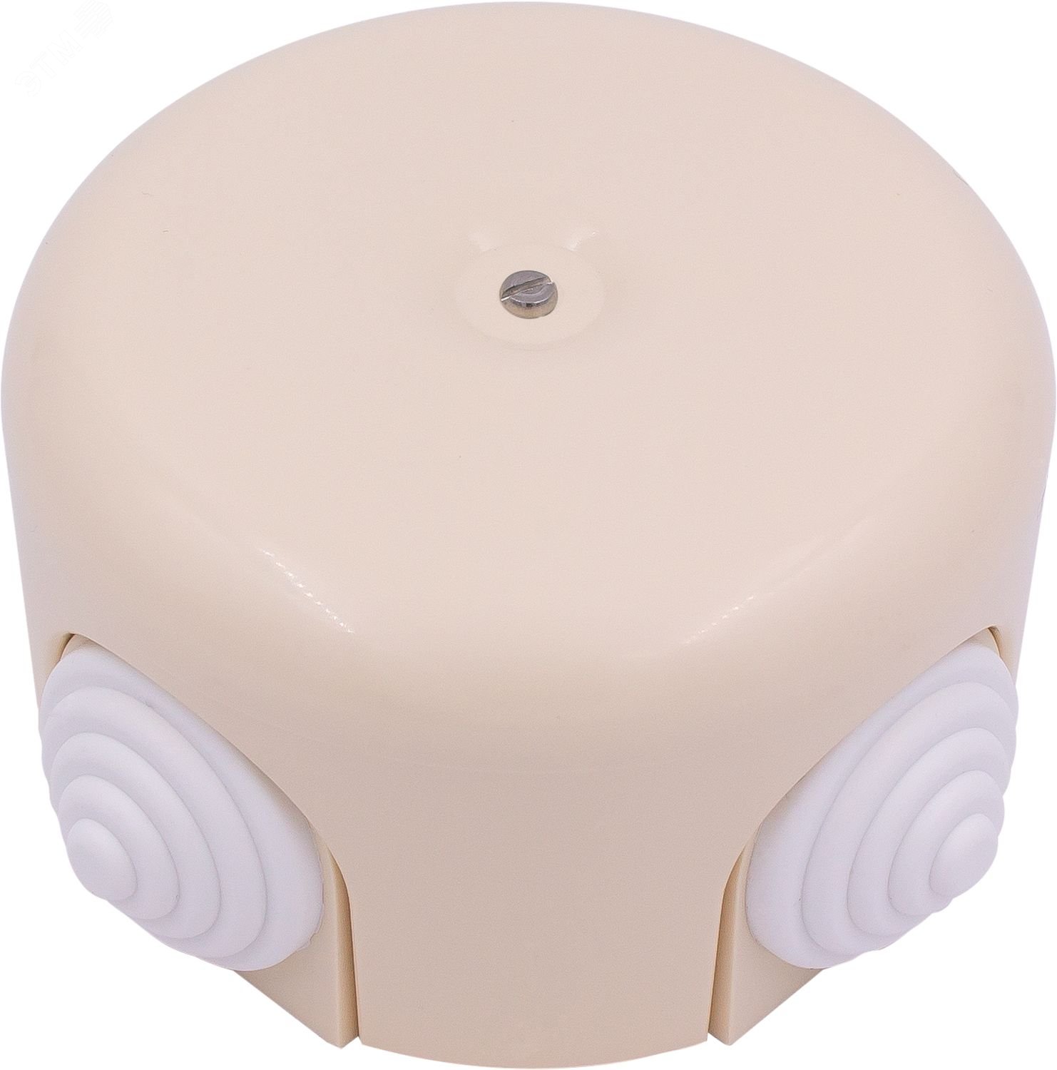 Изображение товара Коробка распределительная 78мм пластик Песочное золото IP20 Bironi