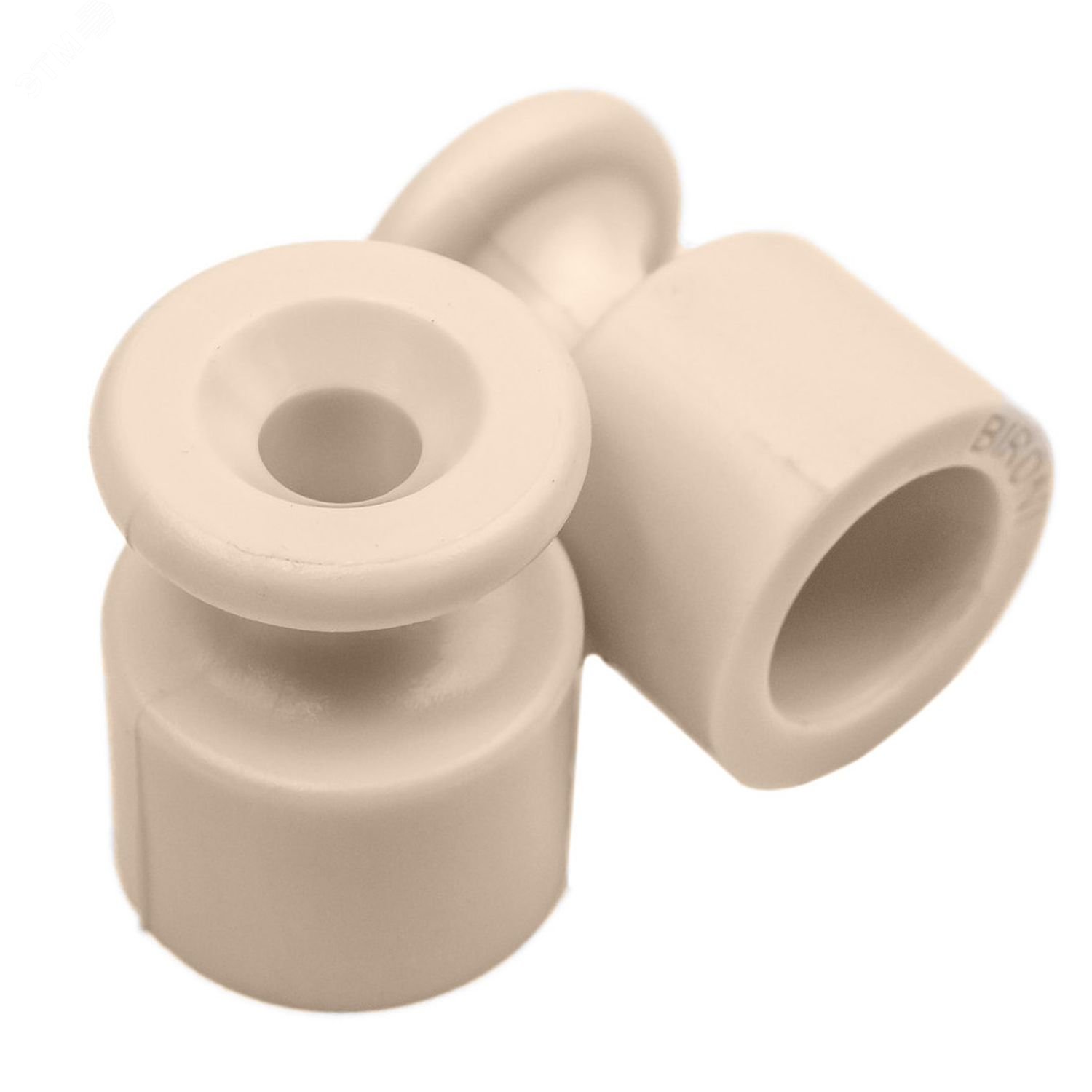 Изображение товара Изолятор для наружного монтажа пластик цвет песочное золото 100 шт Bironi