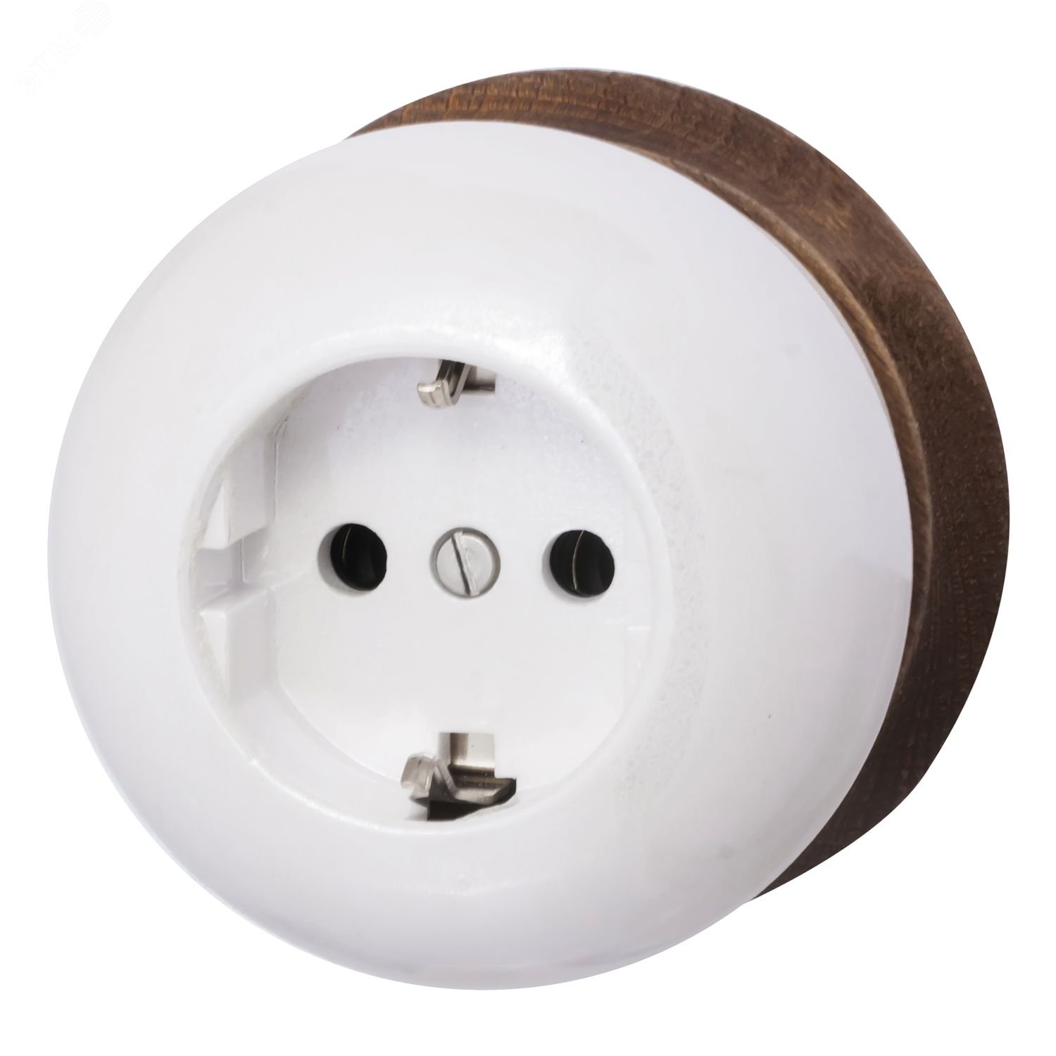 Изображение товара Розетка силовая с заземлением Bironi Перламутровая стильно и надежно