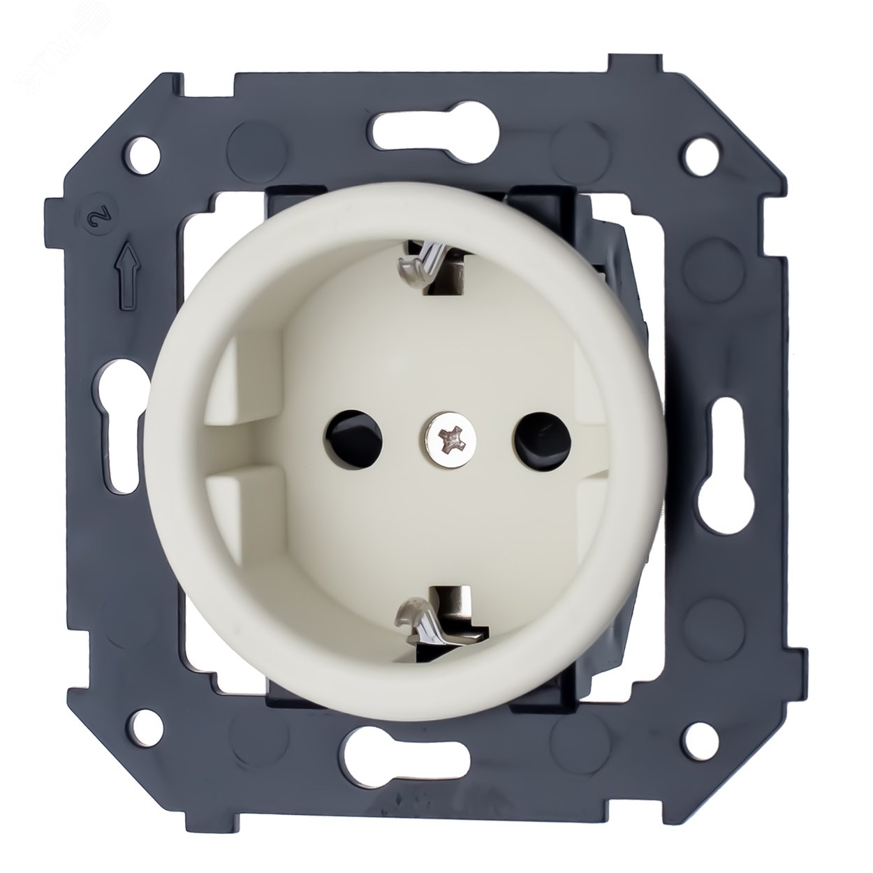 Изображение товара Розетка с заземлением Bironi, скрытая установка, стильная и надежная