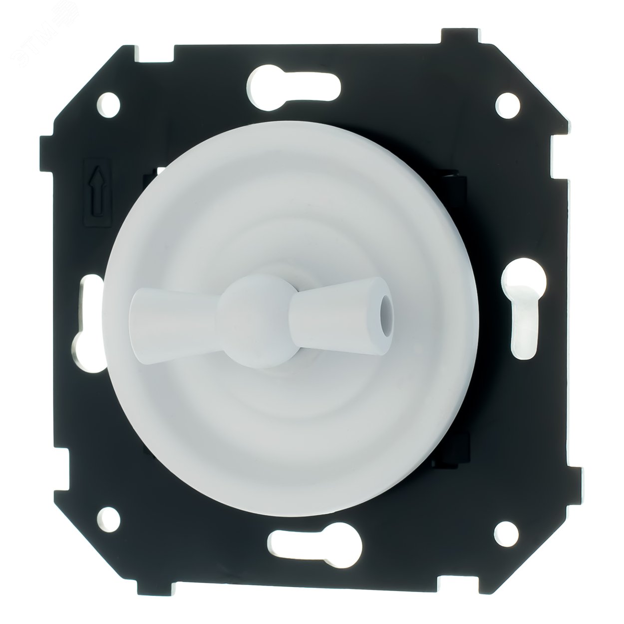 Изображение товара Выключатель 1-кл. Bironi для скрытого монтажа Белый матовый