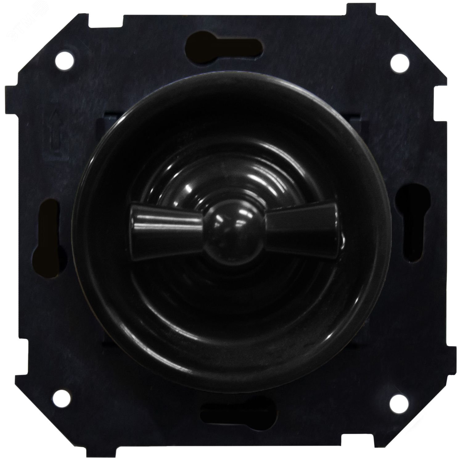 Изображение товара Выключатель Шедель 1-кл. Черный для скрытого монтажа