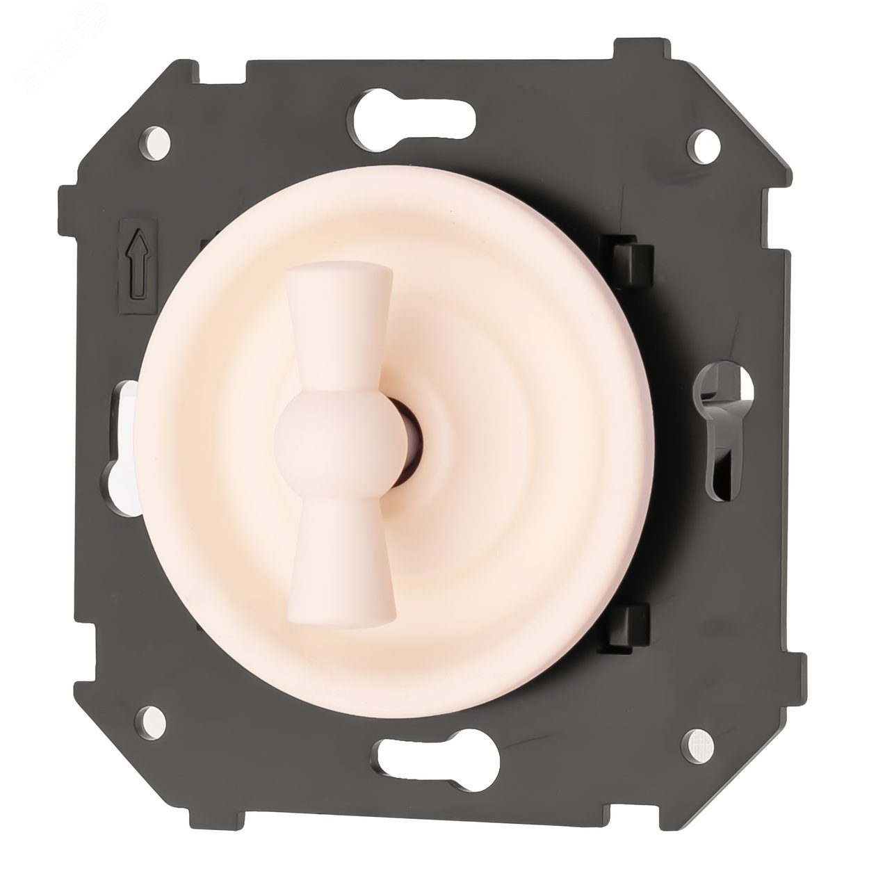 Изображение товара Выключатель 1-кл. с/у Песочное золото матовый Bironi для скрытого монтажа