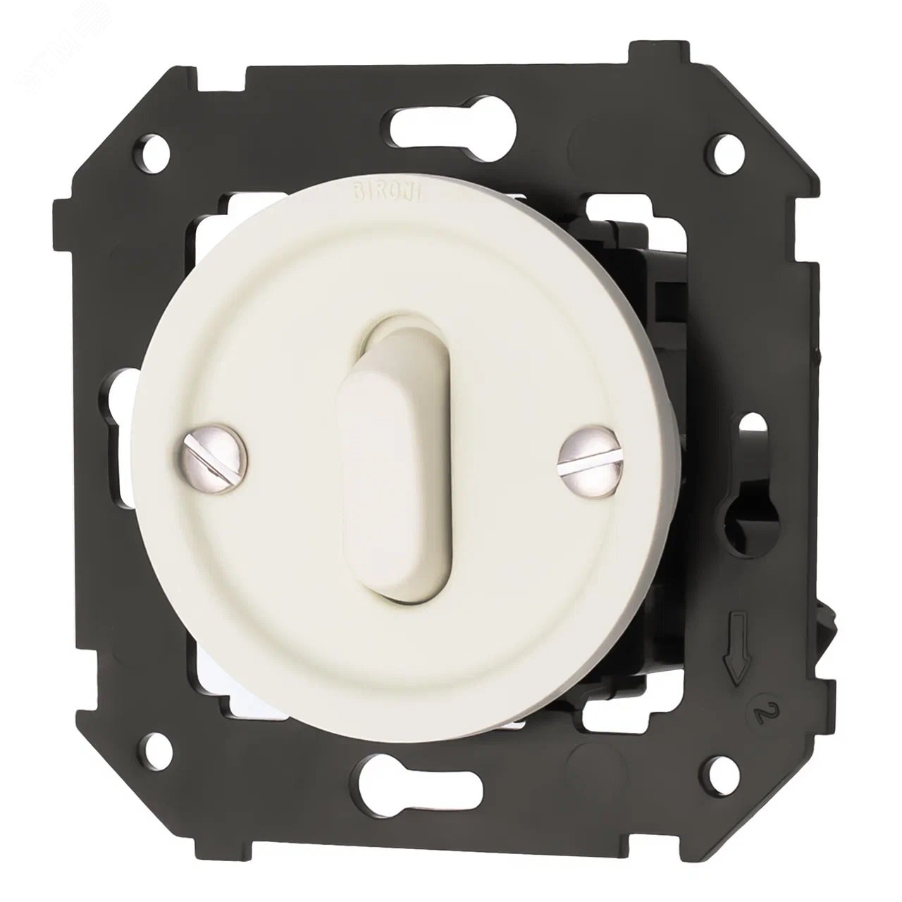 Изображение товара Кнопка выключатель Bironi, светло-бежевый, одноклавишный