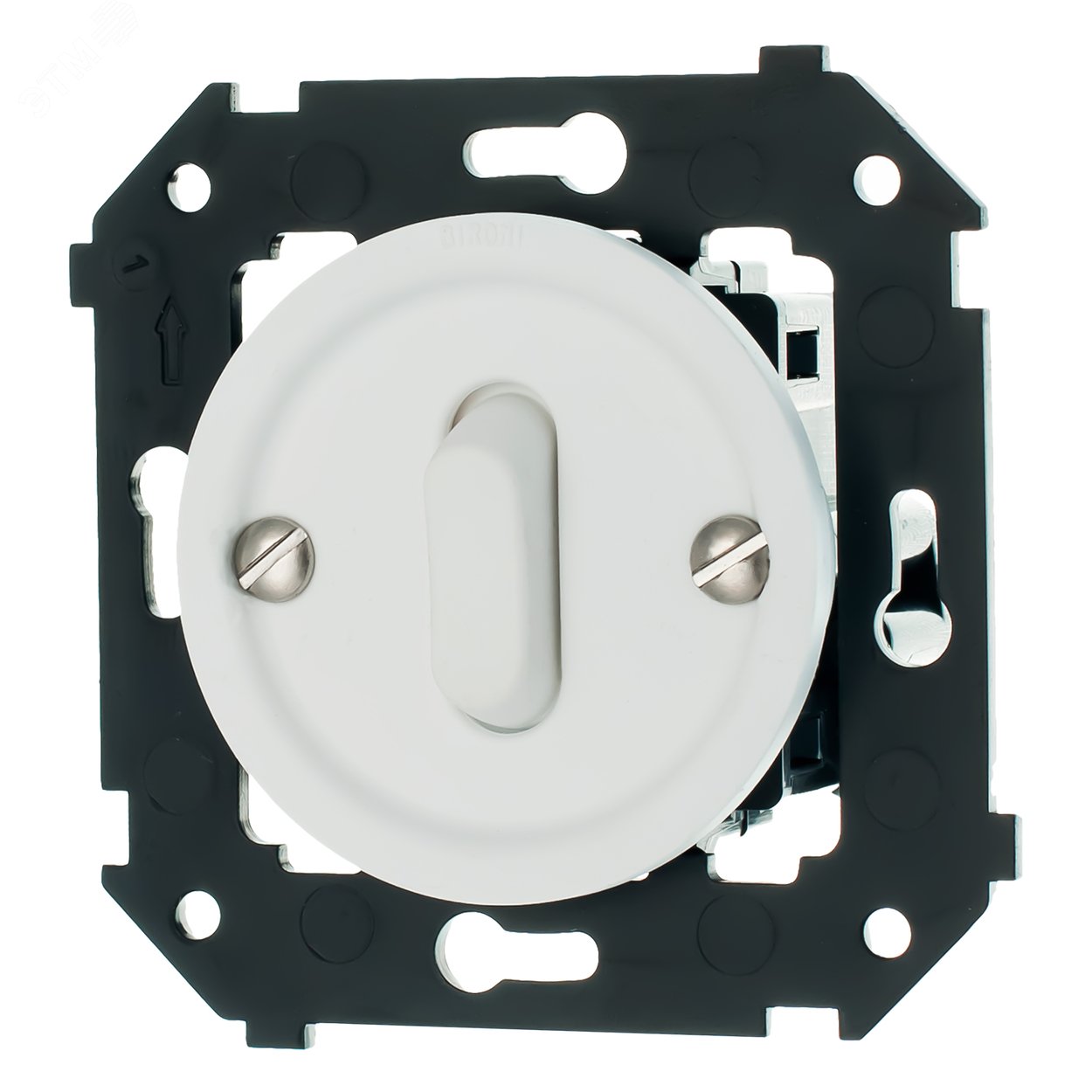 Изображение товара Выключатель 1-кл белый матовый для скрытого монтажа Bironi