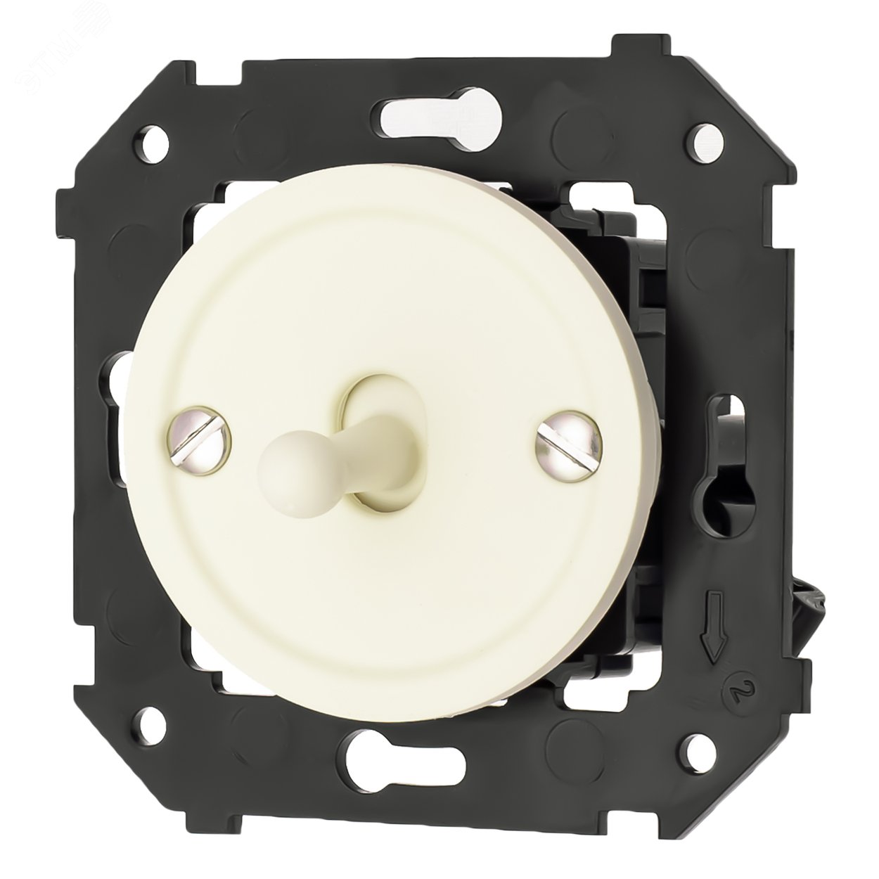 Изображение товара Выключатель 1-кл. Bironi из пластика светло-бежевого цвета