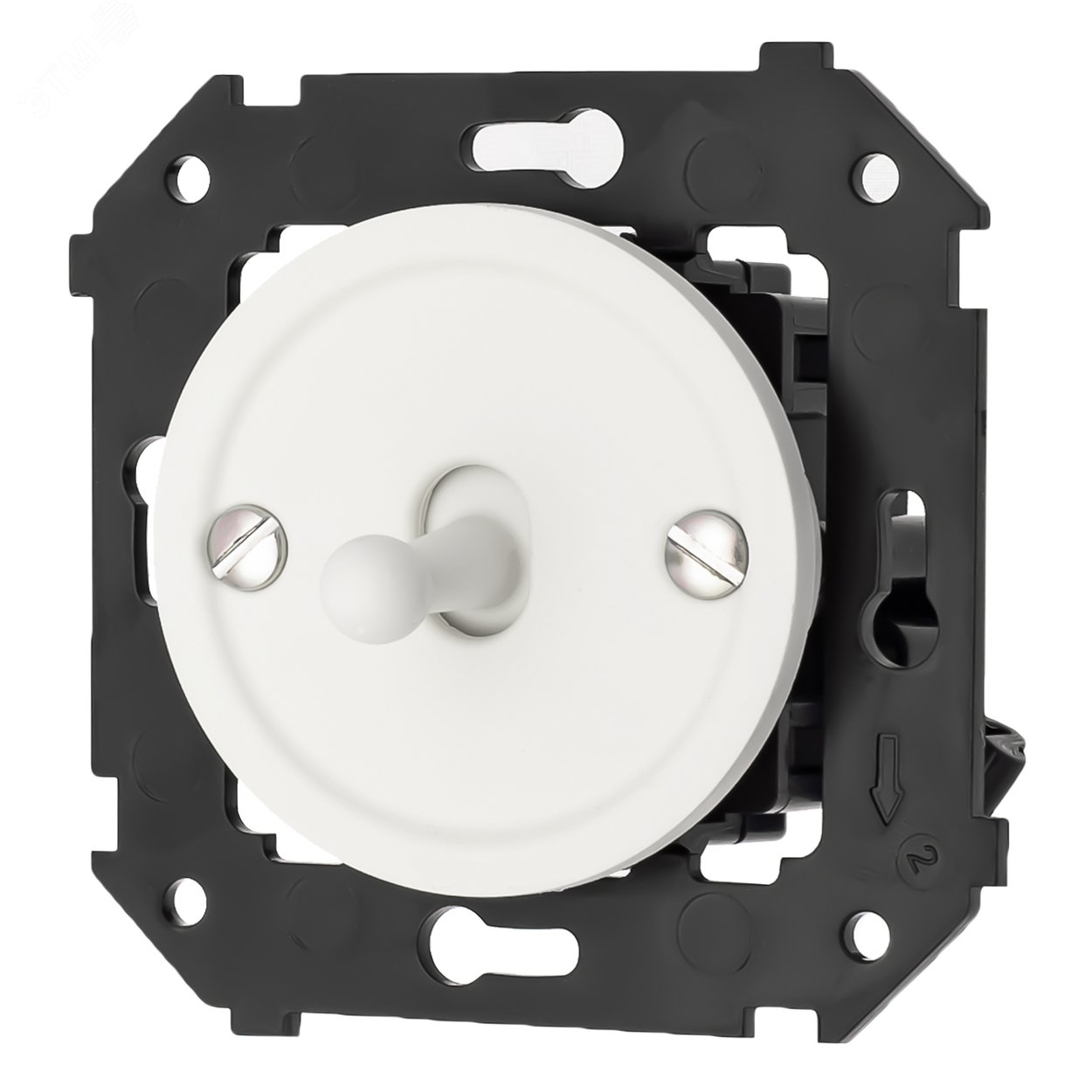 Изображение товара Выключатель 1-кл. белый матовый скрытый монтаж Bironi