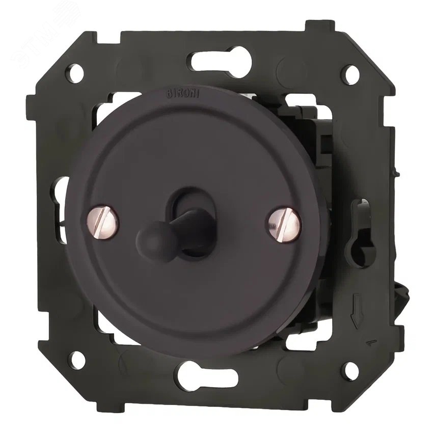 Изображение товара Выключатель однотумблерный Bironi B3-230-22M-PB коричневый матовый