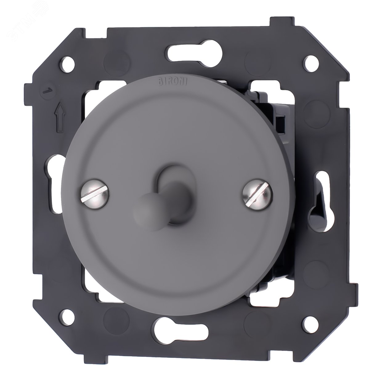 Изображение товара Выключатель тумблерный 1-кл пластиковый цвет Титан матовый