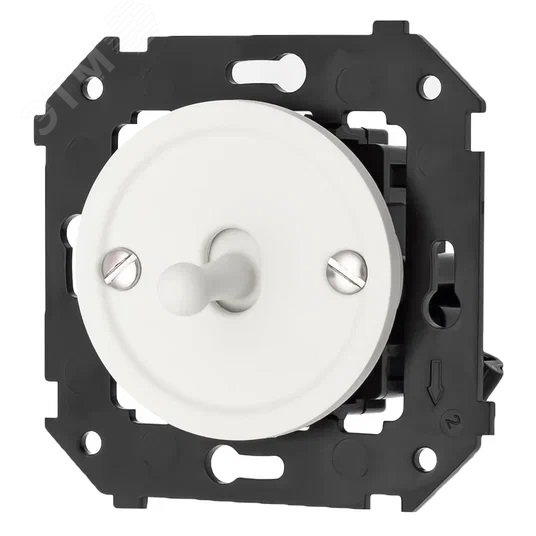 Изображение товара Выключатель 1-кл. проходной Bironi для скрытого монтажа, белый матовый