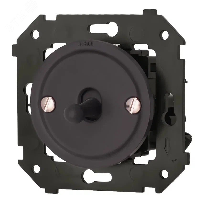 Изображение товара Выключатель 1-кл. проходной Бронзовый от Bironi для скрытого монтажа Изображение товара Выключатель 1-кл. проходной Бронзовый от Bironi для скрытого монтажа