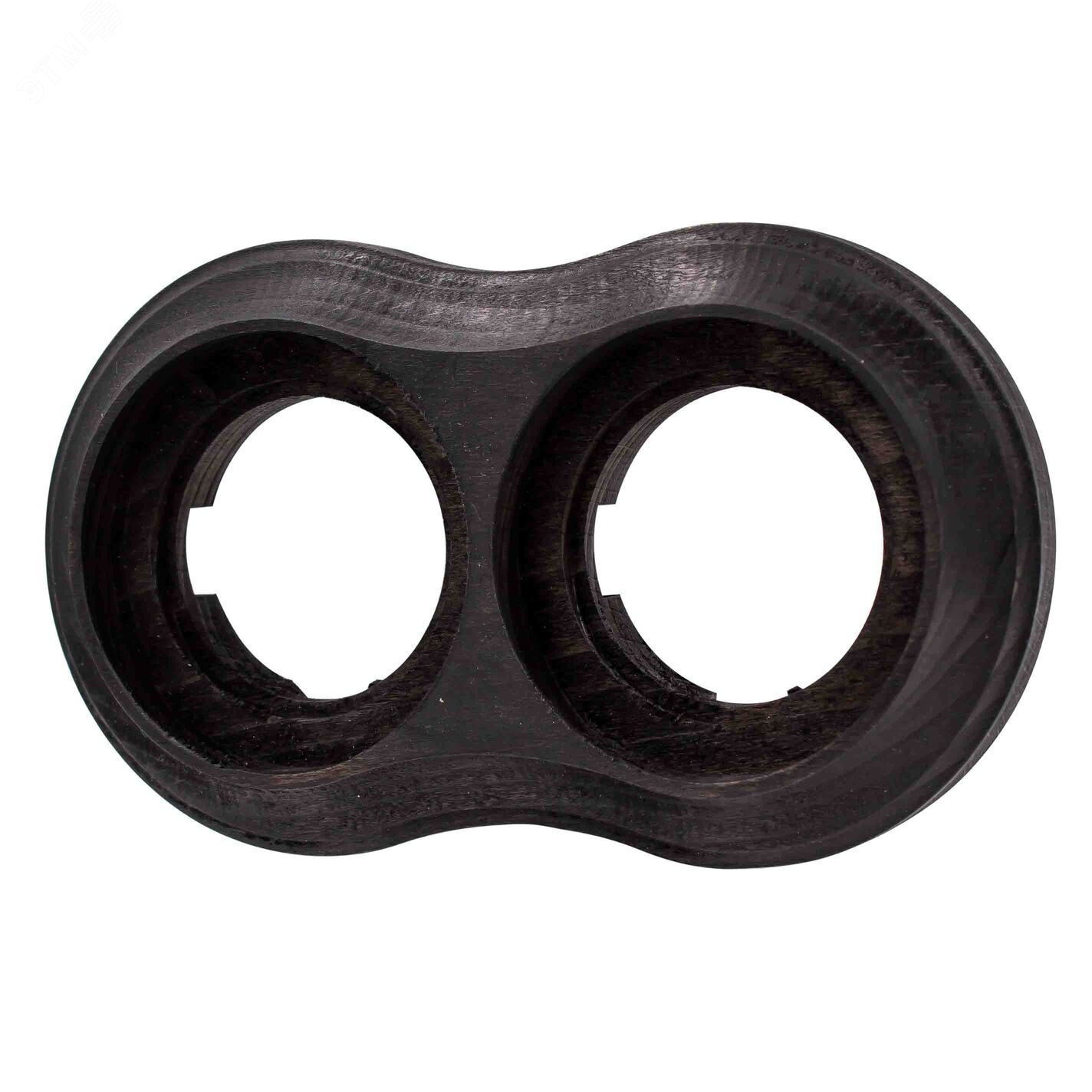 Изображение товара Рамка 2 постовая Пиластро Bironi угольно-черного цвета