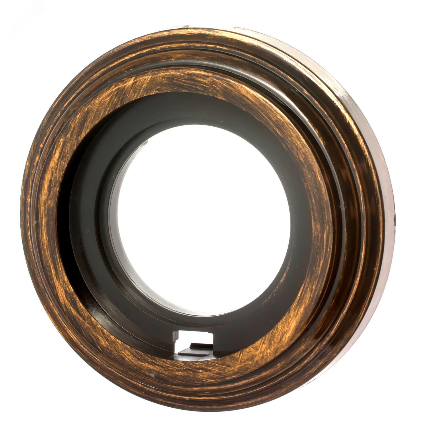 Изображение товара Рамка для розеток и выключателей Bironi Лизетта бронзовая 1 постовая пластик