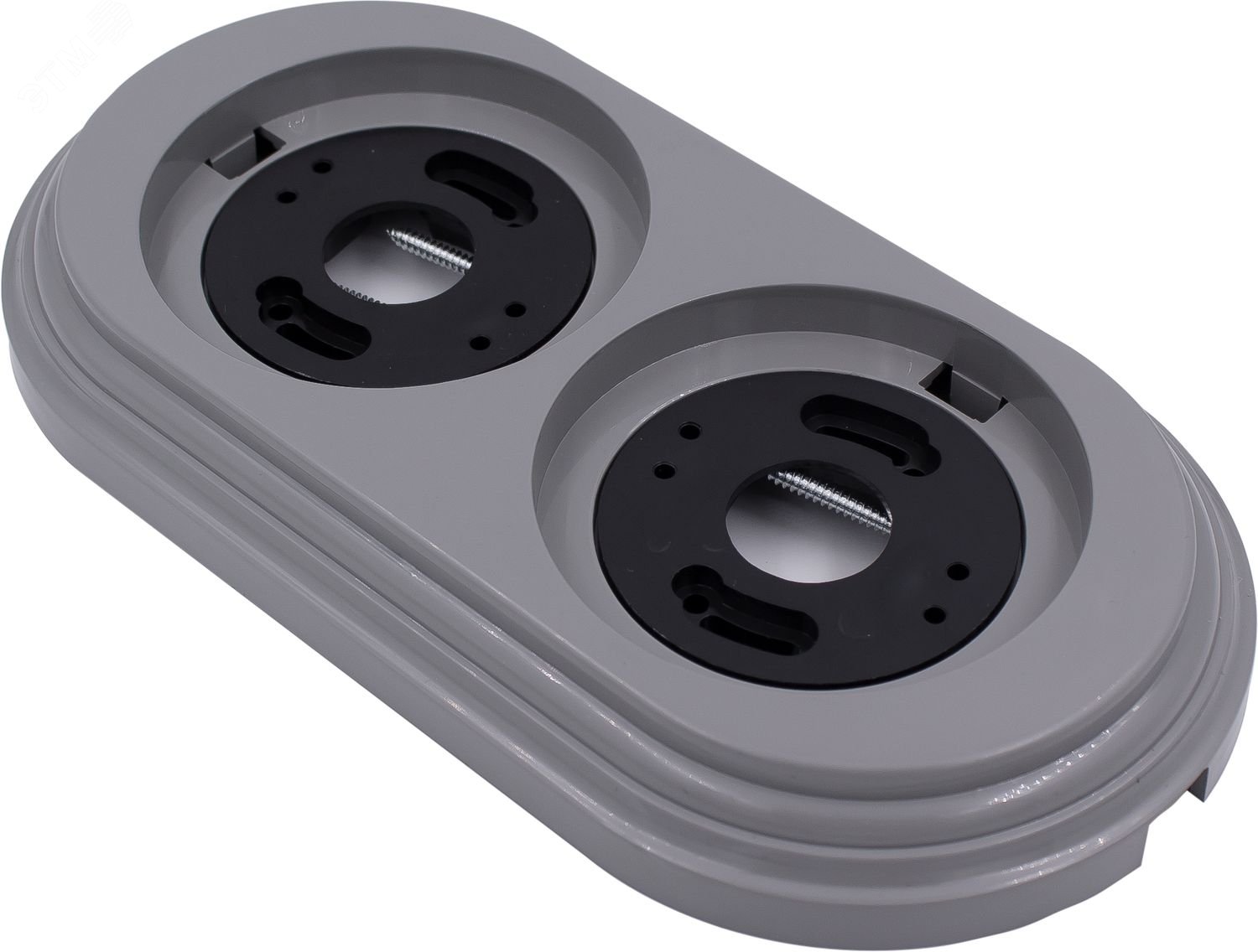 Изображение товара Рамка 2-х постовая Bironi из ударопрочного пластика Титан стиль Ретро