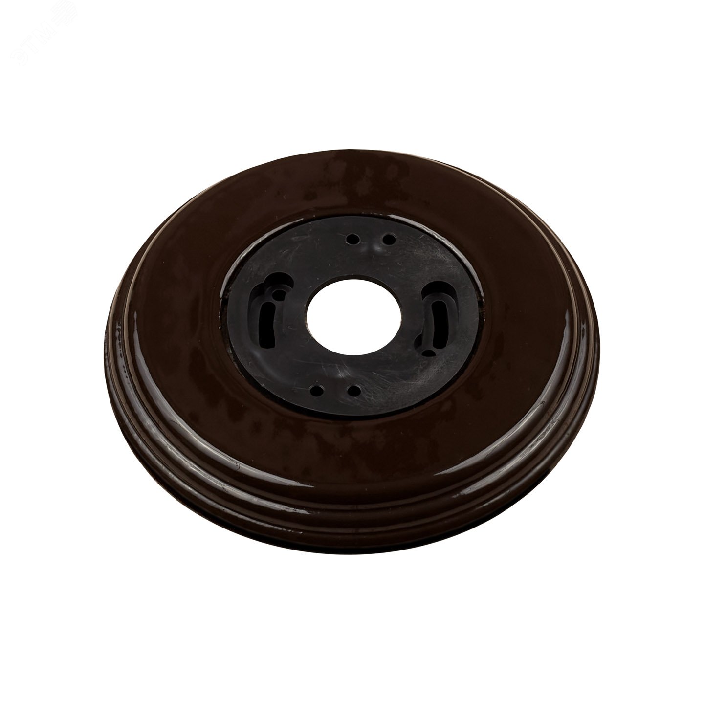 Изображение товара Выключатель Лизетта 1 постовая коричневая керамика Bironi