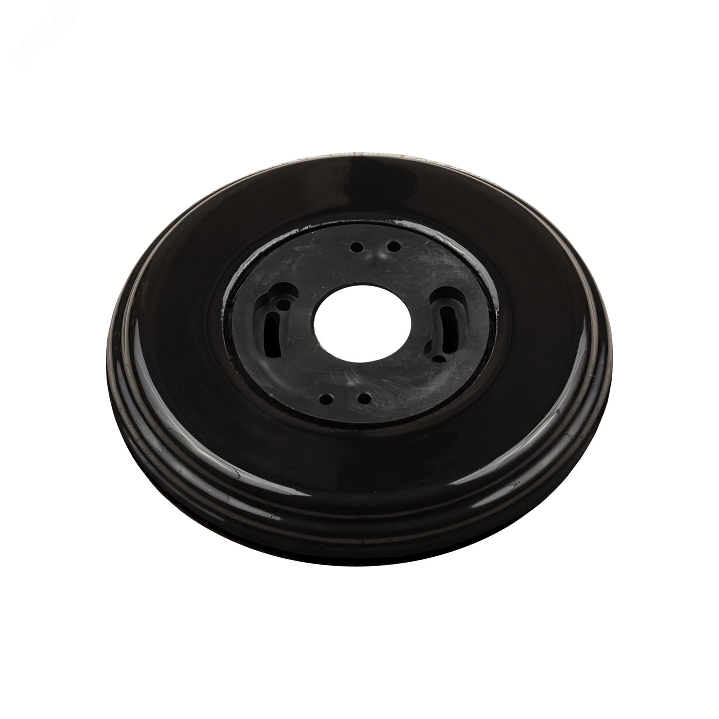 Изображение товара Рамка Лизетта 1 постовая керамическая черная Bironi для розеток и выключателей