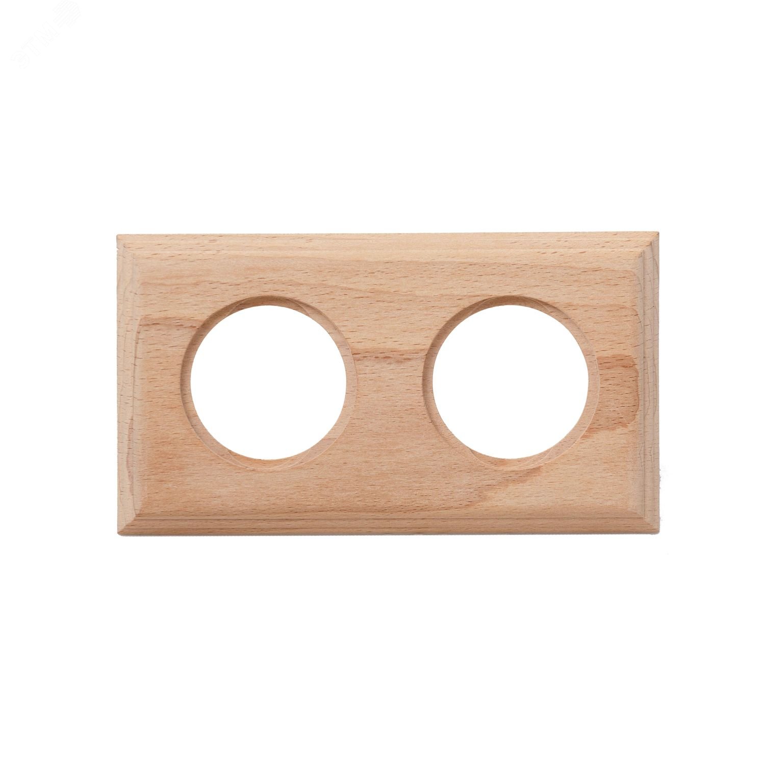 Изображение товара Шедель Рамка 2-х постовая для скрытого монтажа (дерево, Натурэль)