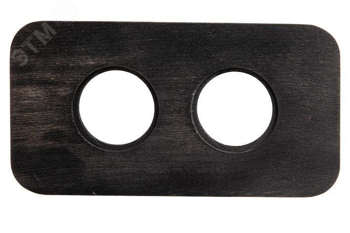 Изображение товара Рамка 2-х постовая для розеток и выключателей Bironi стиль ретро черная