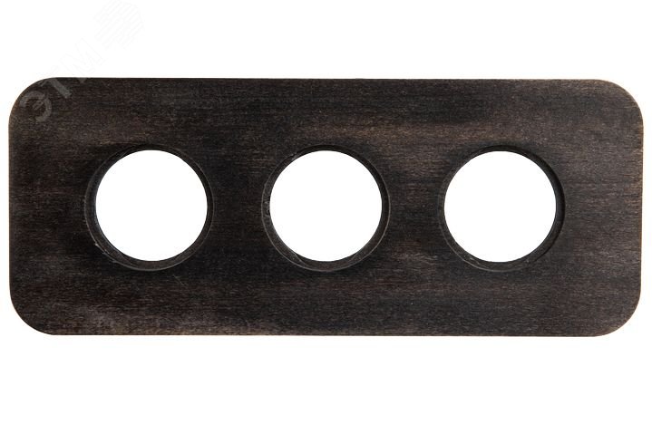 Изображение товара Рамка 3-х постовая скрытого монтажа Bironi угольно-черная BF5